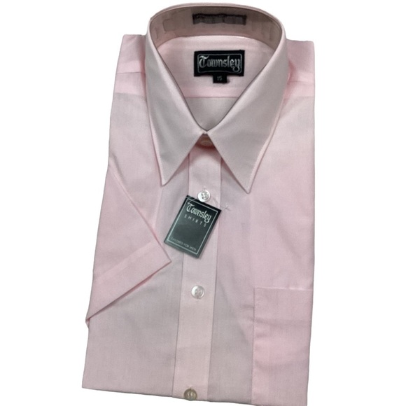 Vintage 70s Townsley button front half sleeve shirt - Picture 1 of 5